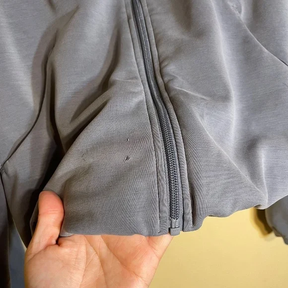 lululemon athletica Gray Hooded Jacket